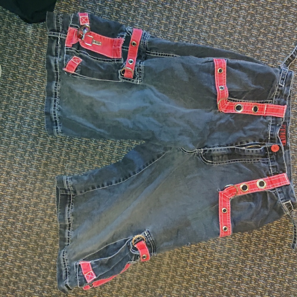 Old skool Tripp NYC retro raver Goth shorts